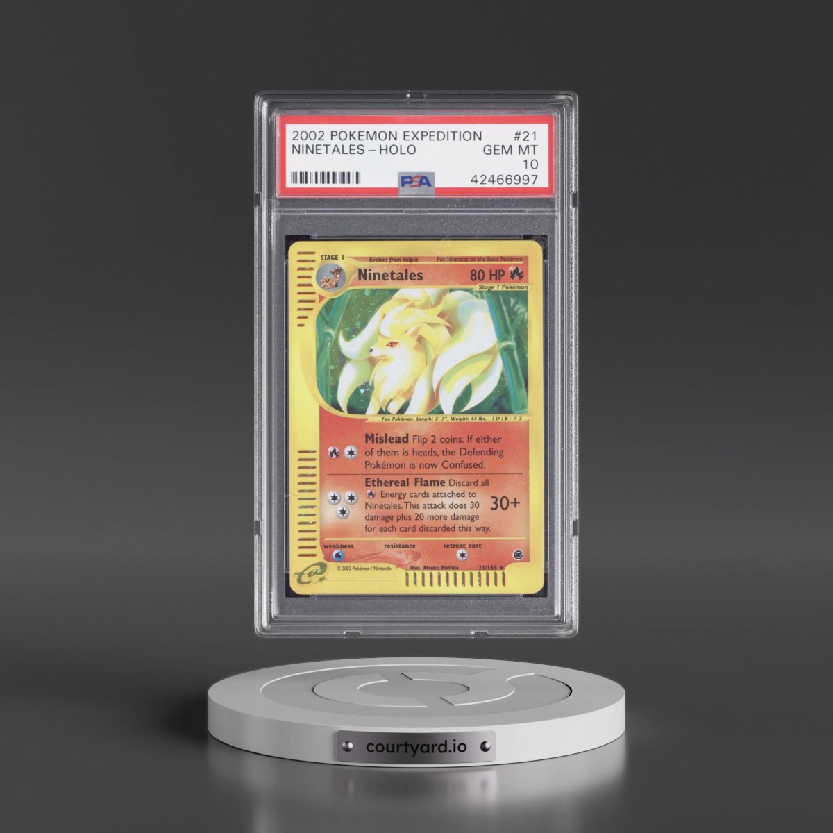 2002 Pokémon Expedition #21 Ninetales - Holo (PSA 10 GEM MINT)
