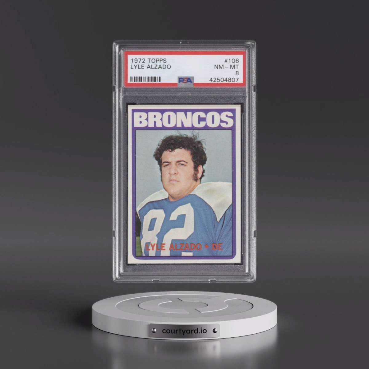 1972 Topps #106 Lyle Alzado (PSA 8 NM-MT)
