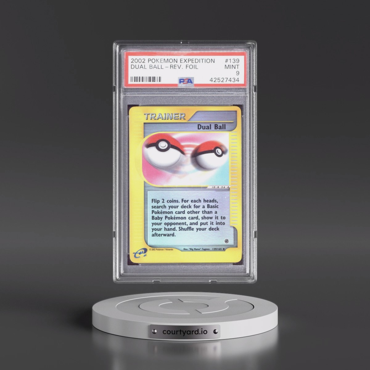 2002 Pokémon Expedition #139 Dual Ball - Reverse Foil (PSA 9 MINT)