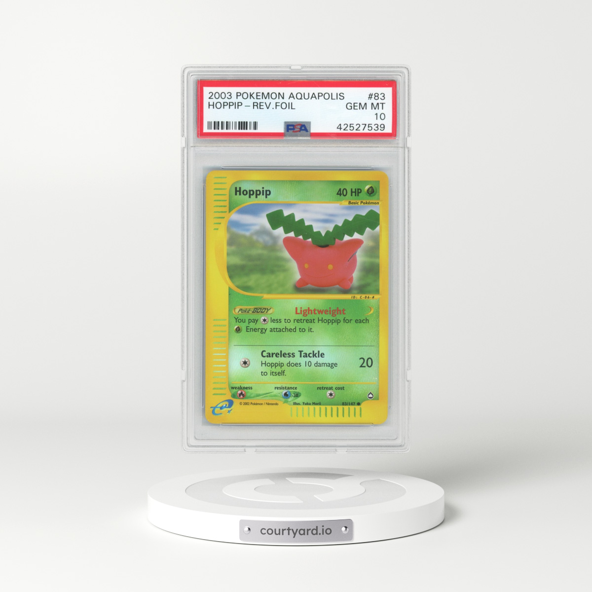 2003 Pokémon Aquapolis #83 Hoppip - Reverse Foil (PSA 10 GEM MINT)