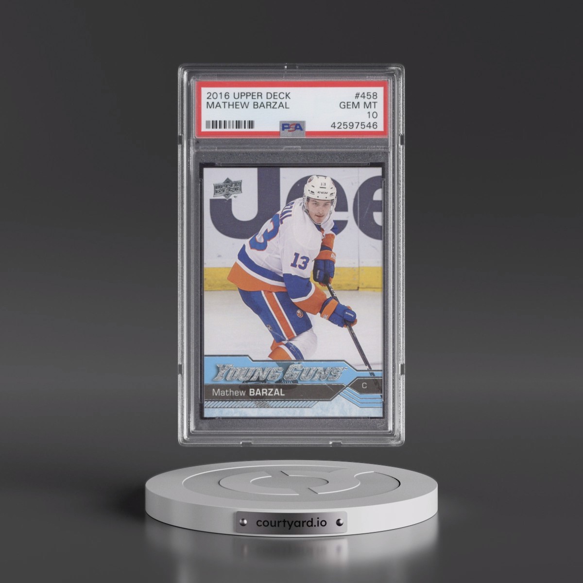 2016 Upper Deck #458 Mathew Barzal (PSA 10 GEM MINT)