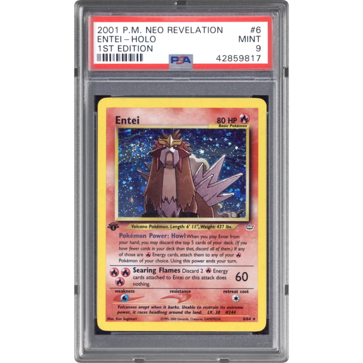 Entei card artwork