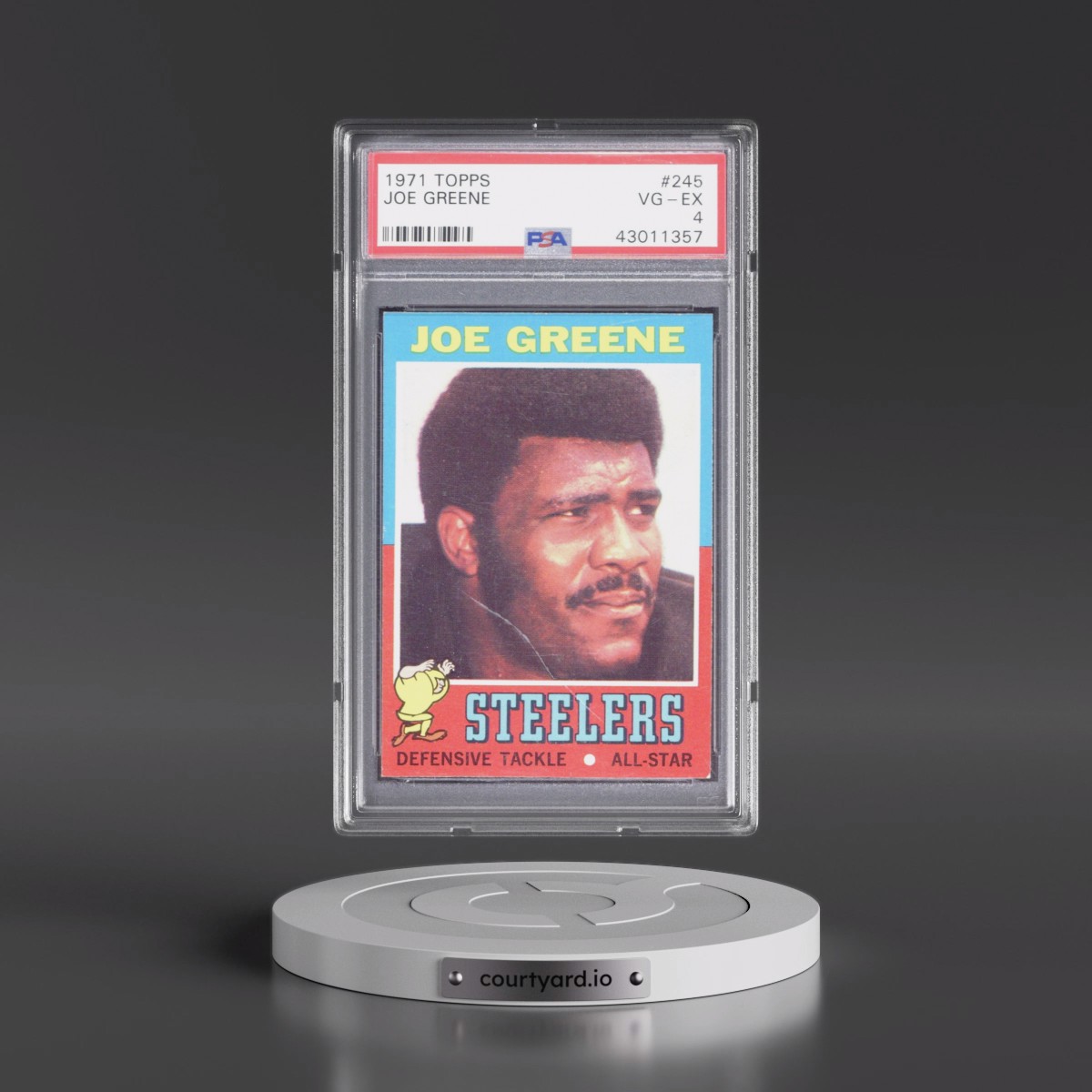 1971 Topps #245 Joe Greene (PSA 4 VG-EX)