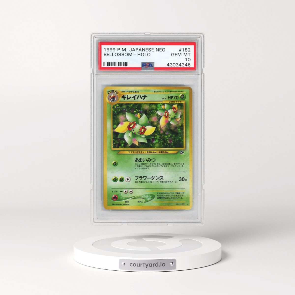 2000 Pokémon Neo #182 Bellossom - Holo (PSA 10 GEM MINT)