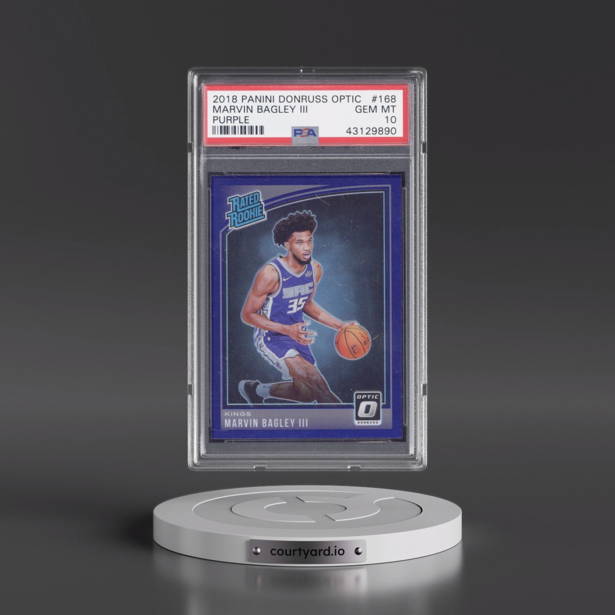 2018 Panini Donruss Optic Marvin Bagley III - Purple #168 PSA 10