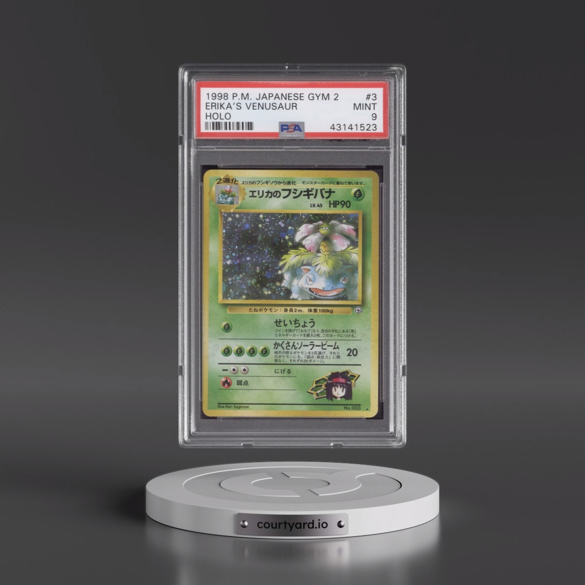 1999 Pokémon Gym 2 #3 Erika's Venusaur - Holo (PSA 9 MINT)