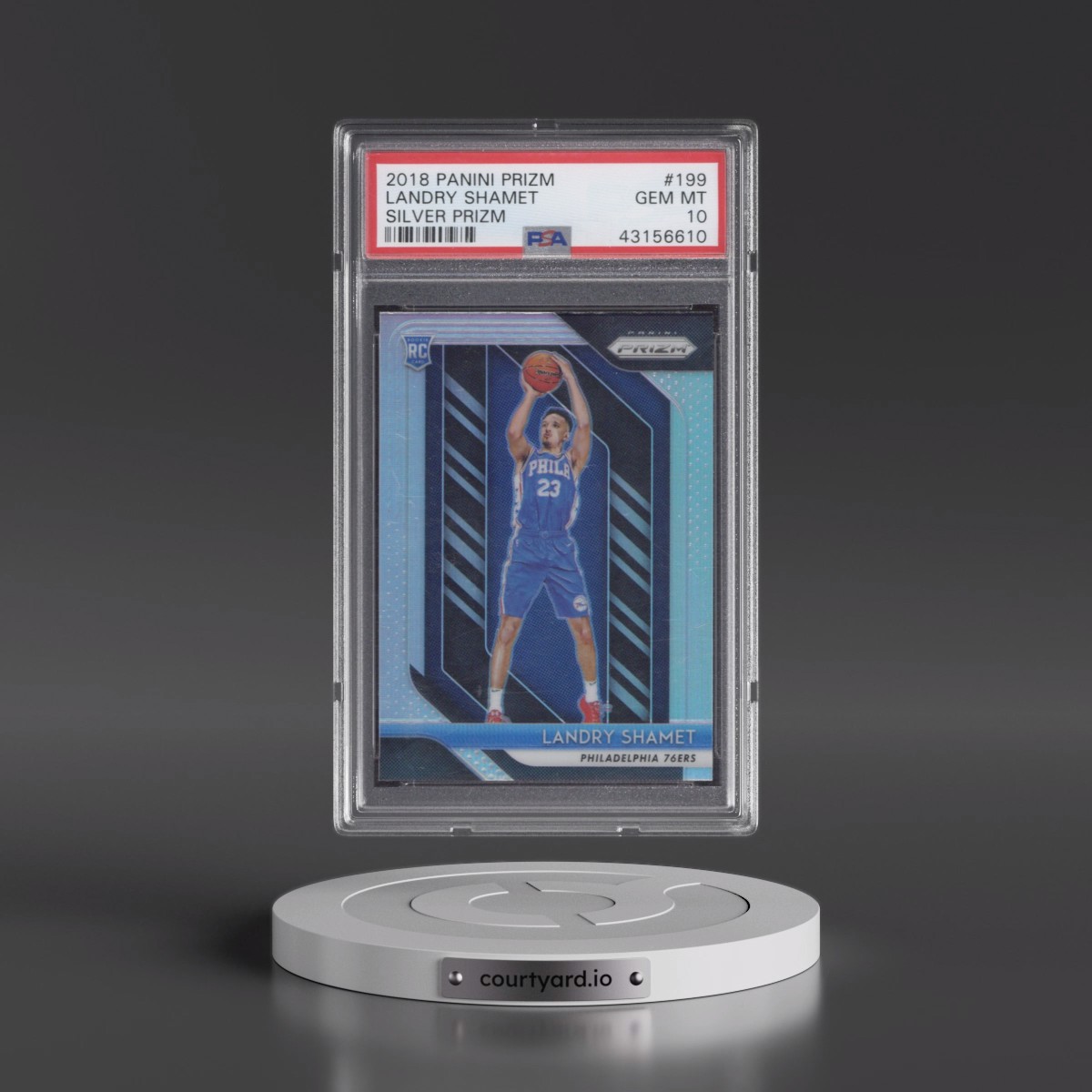 2018 Panini Prizm #199 Landry Shamet - Silver Prizm (PSA 10 GEM MINT)