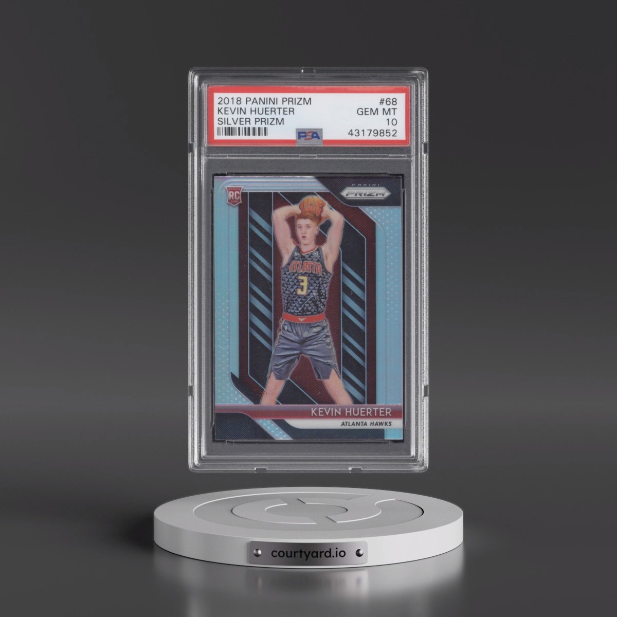 2018 Panini Prizm #68 Kevin Huerter - Silver Prizm (PSA 10 GEM MINT)