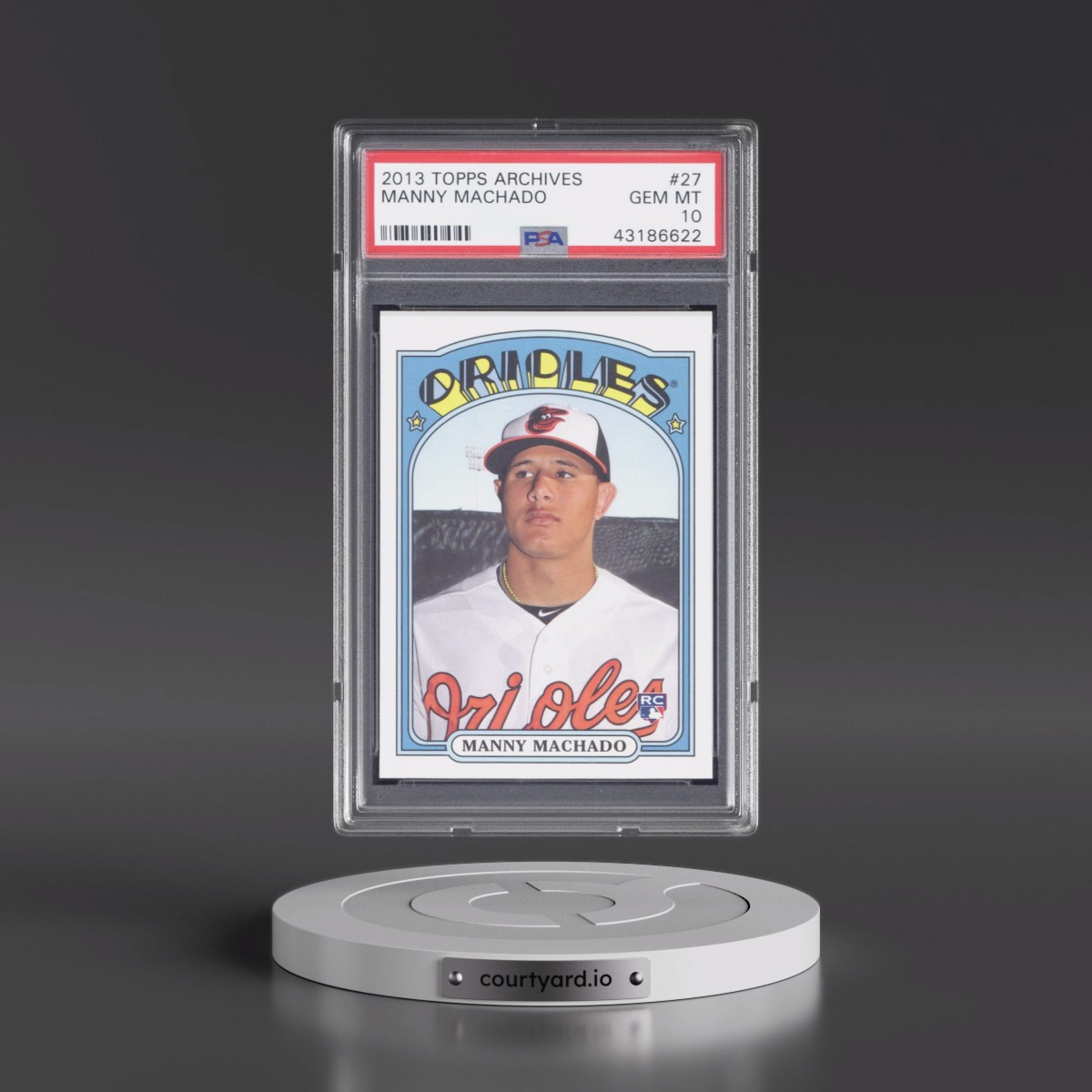 2013 Topps Archives Manny Machado #27 PSA 10