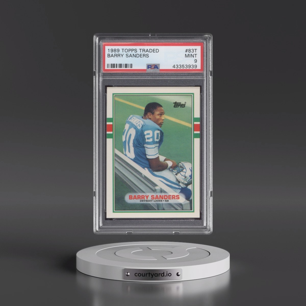 1989 Topps Traded #83T Barry Sanders (PSA 9 MINT)