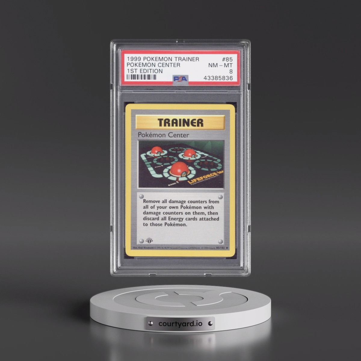 1999 Pokémon Game #85 Pokemon Center - 1st Edition (PSA 8 NM-MT)