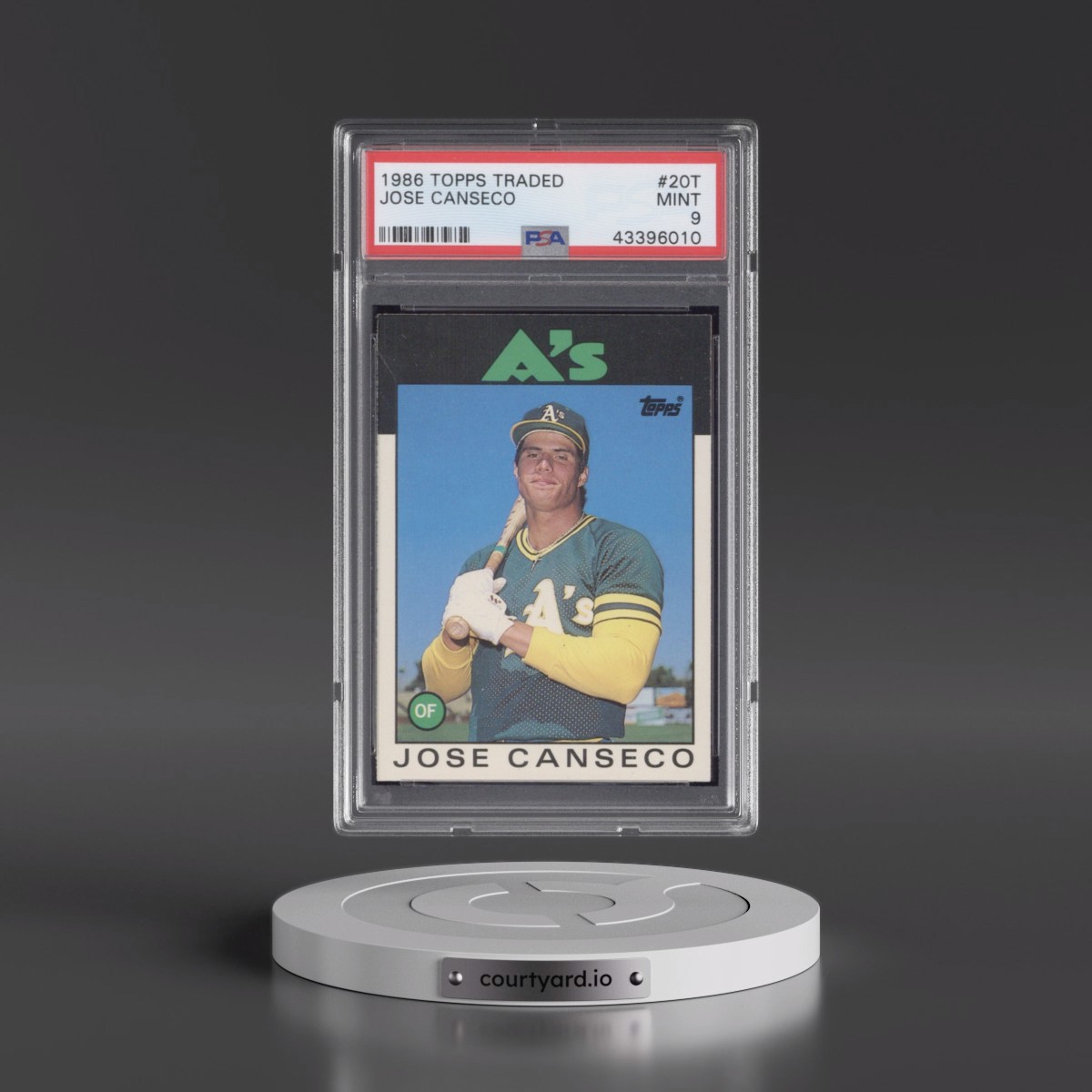 1986 Topps Traded #20T Jose Canseco (PSA 9 MINT)