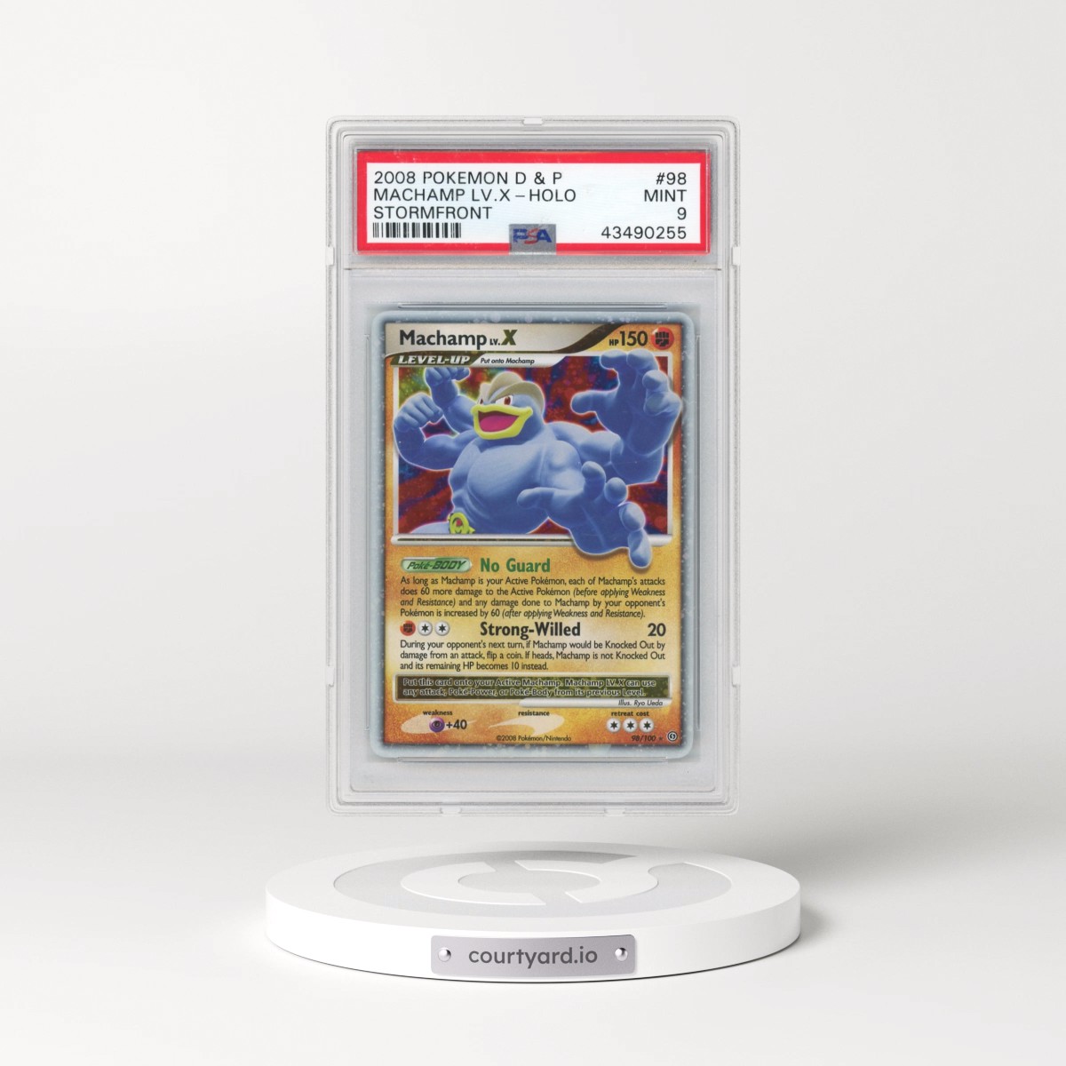 2008 Pokémon Diamond & Pearl Stormfront #98 Machamp LV.X - Holo (PSA 9 MINT)