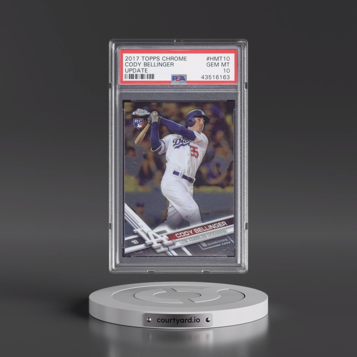 2017 Topps Chrome Update #HMT10 Cody Bellinger (PSA 10 GEM MINT)