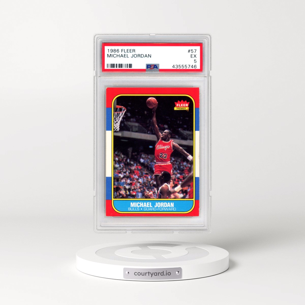 1986 Fleer #57 Michael Jordan (PSA 5 EX)