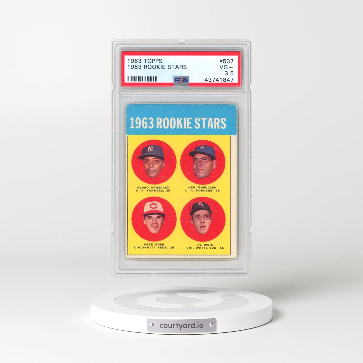 1963 Topps #537 1963 Rookie Stars (PSA 3.5 VG+)