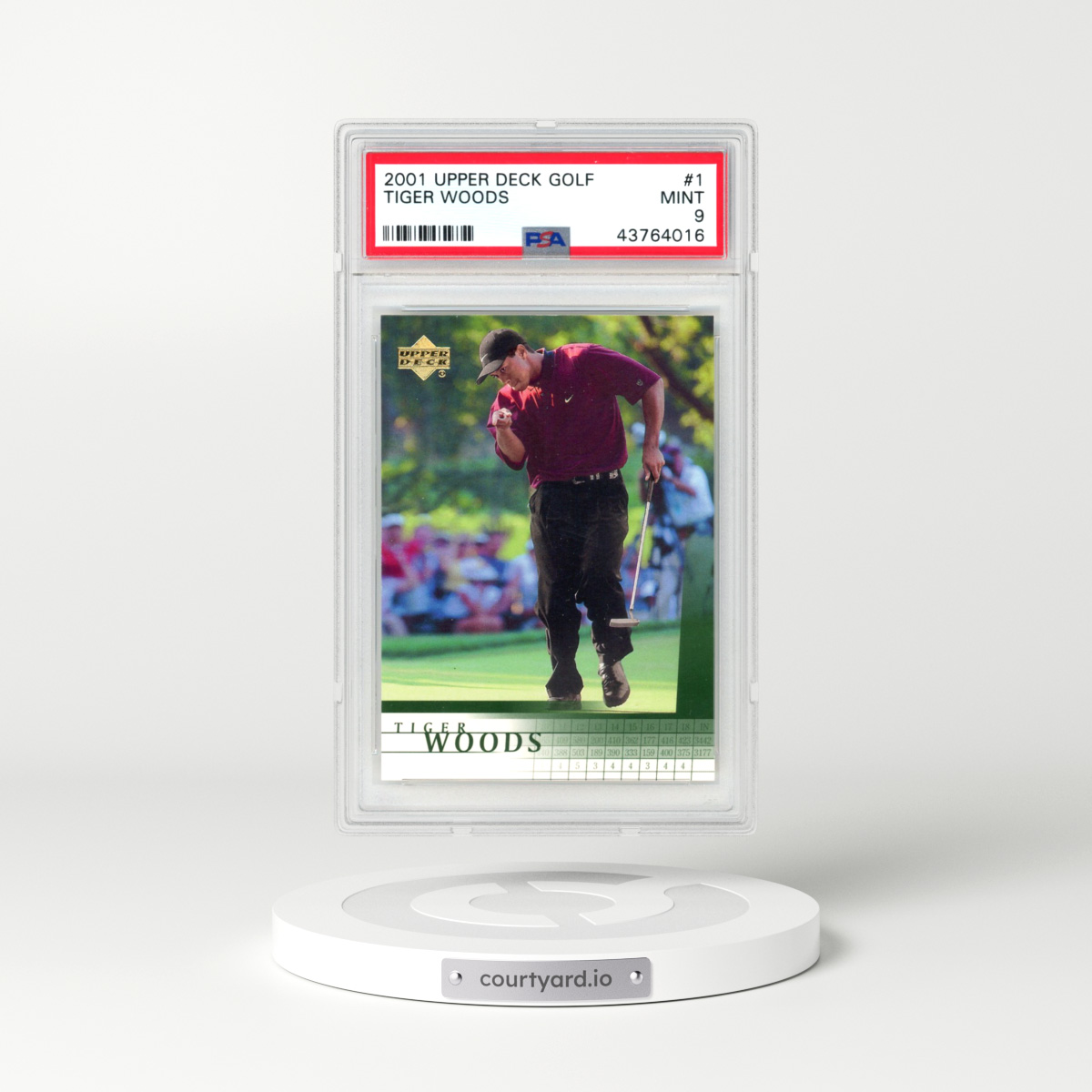 2001 Upper Deck Golf #1 Tiger Woods (PSA 9 MINT)