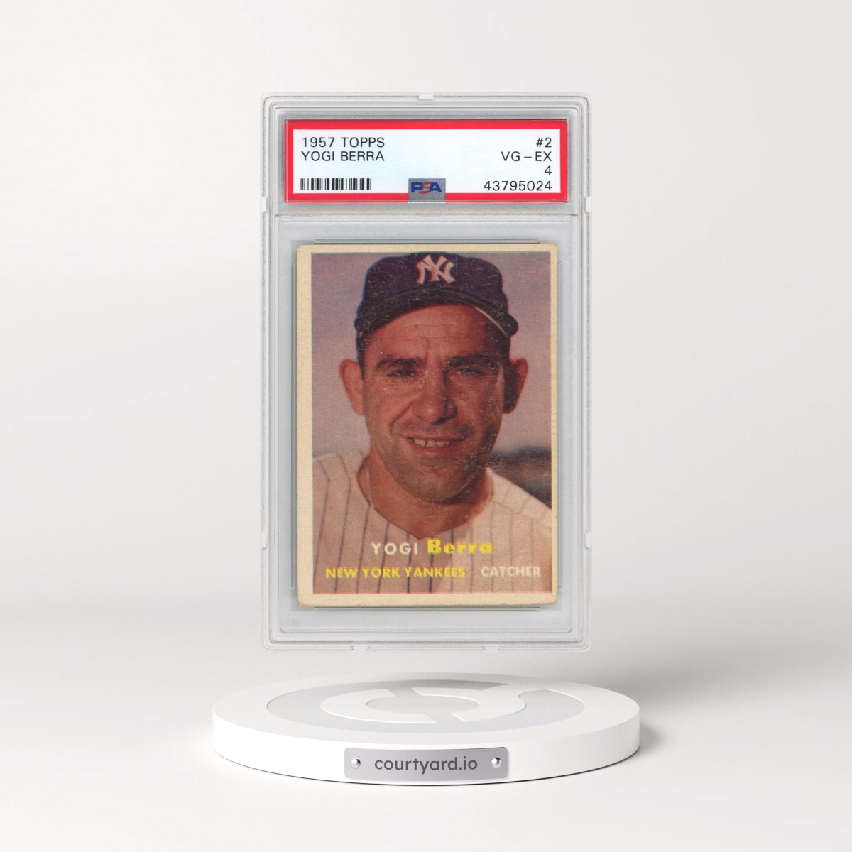 1957 Topps #2 Yogi Berra (PSA 4 VG-EX)