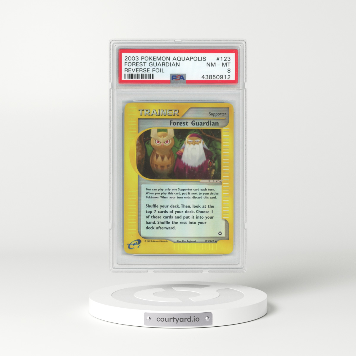 2003 Aquapolis #123 Forest Guardian (PSA 8 NM-MT)