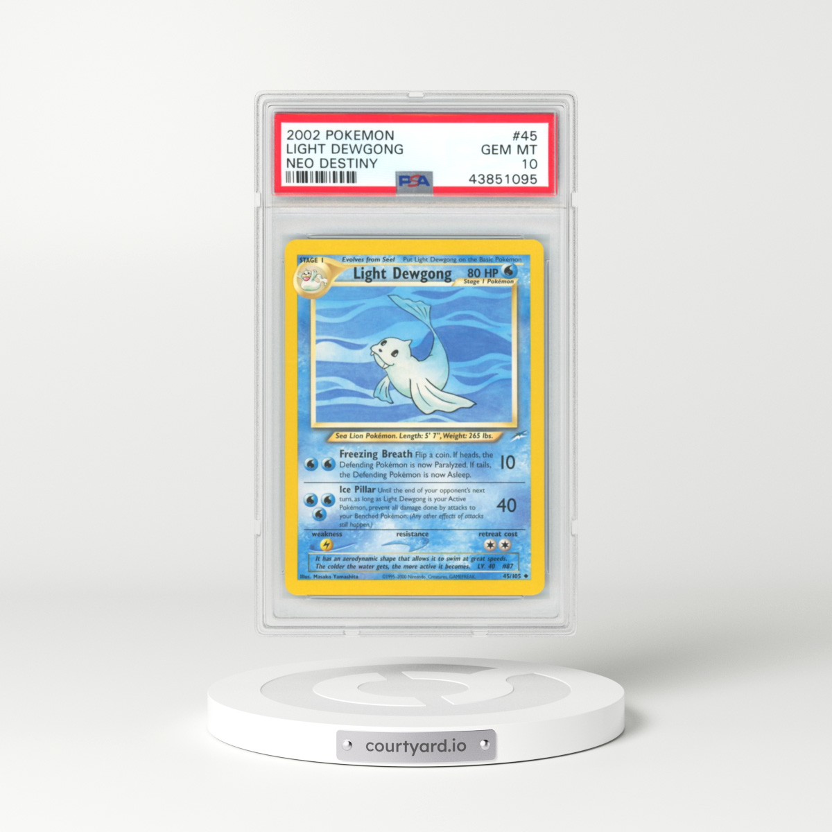 2002 Neo Destiny #45 Light Dewgong (PSA 10 GEM MINT)