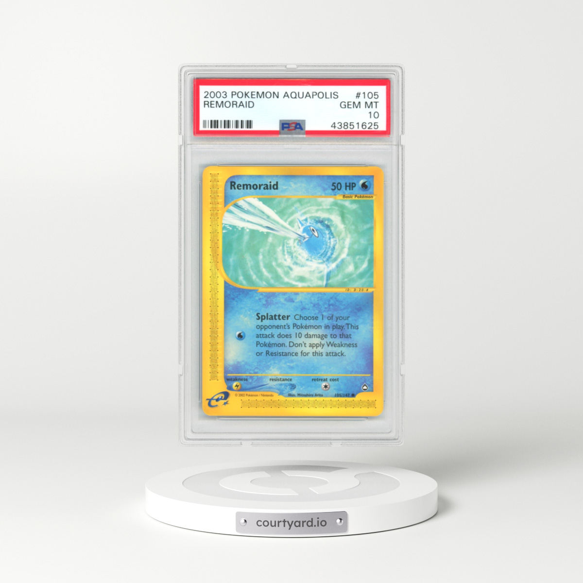 2003 Aquapolis #105 Remoraid (PSA 10 GEM MINT)