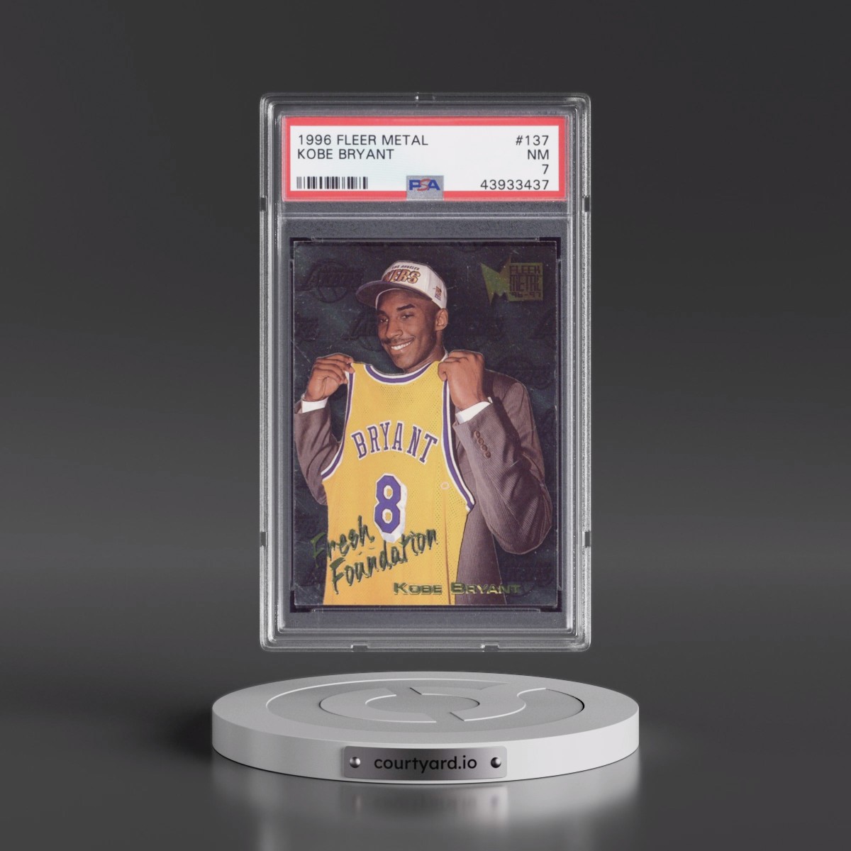 1996 Metal #137 Kobe Bryant (PSA 7 NM)