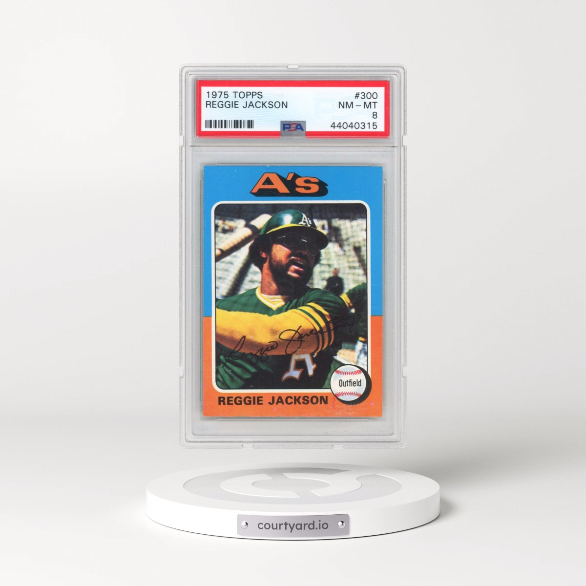 1975 Topps Reggie Jackson #300 PSA 8