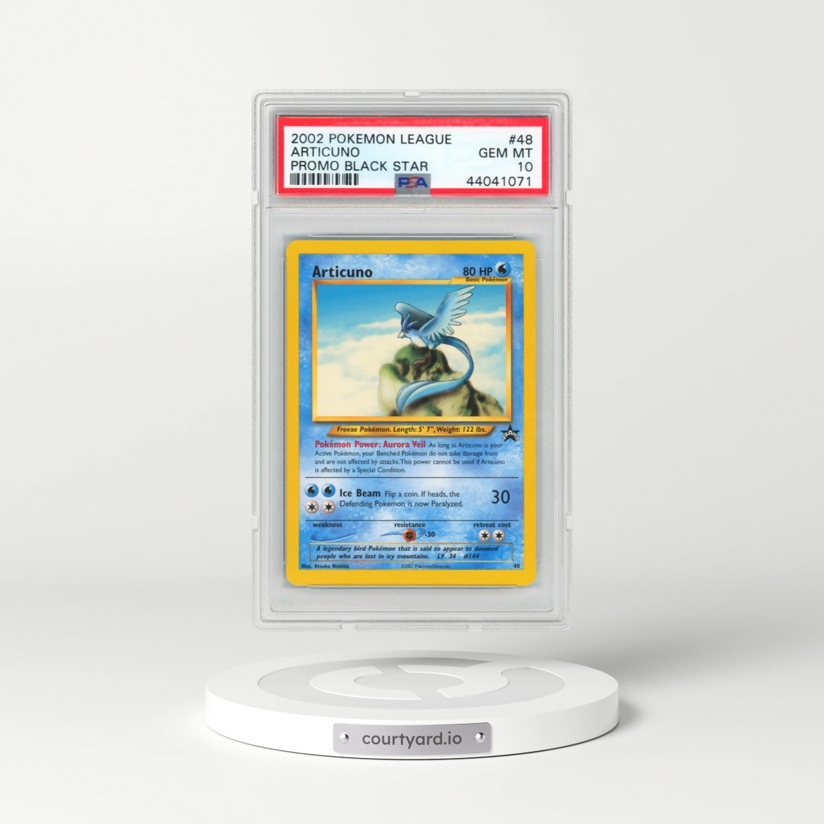 2002 Pokémon League Promo Black Star #48 Articuno (PSA 10 GEM MINT)