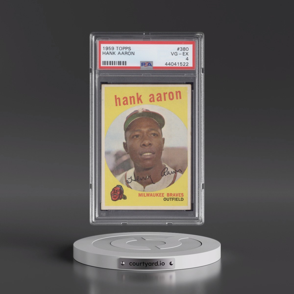 1959 Topps #380 Hank Aaron (PSA 4 VG-EX)