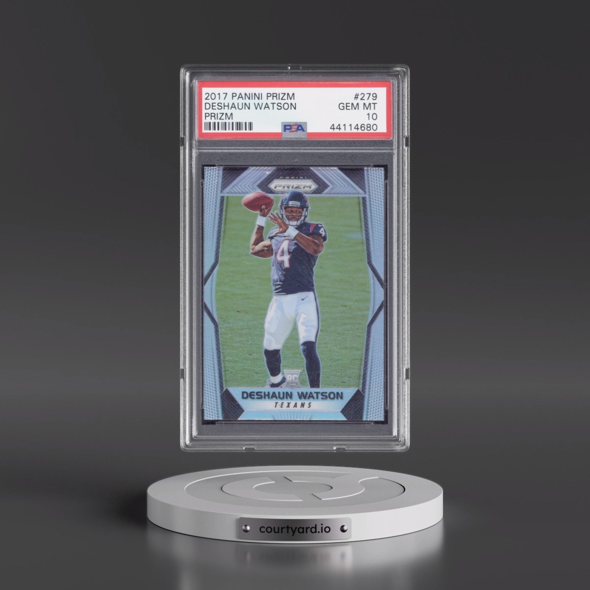 2017 Panini Prizm #279 Deshaun Watson - Prizm (PSA 10 GEM MINT)