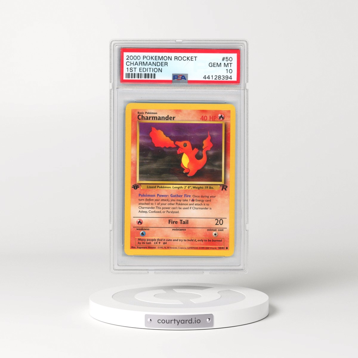 2000 Pokémon Rocket #50 Charmander - 1st Edition (PSA 10 GEM MINT)