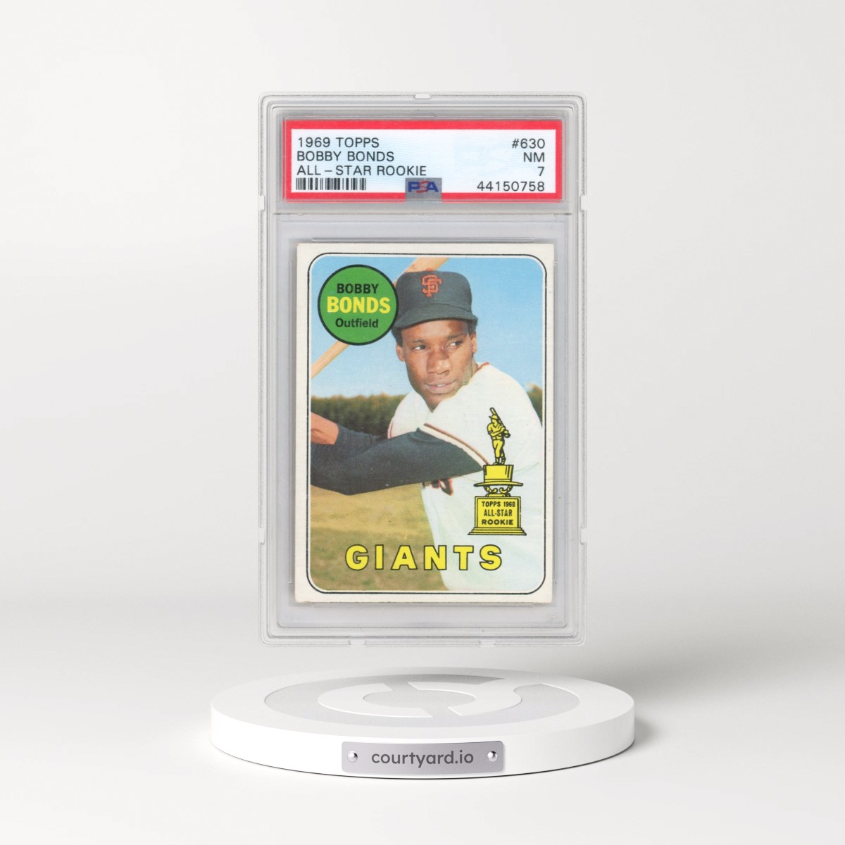 1969 Topps #630 Bobby Bonds - All-Star Rookie (PSA 7 NM)