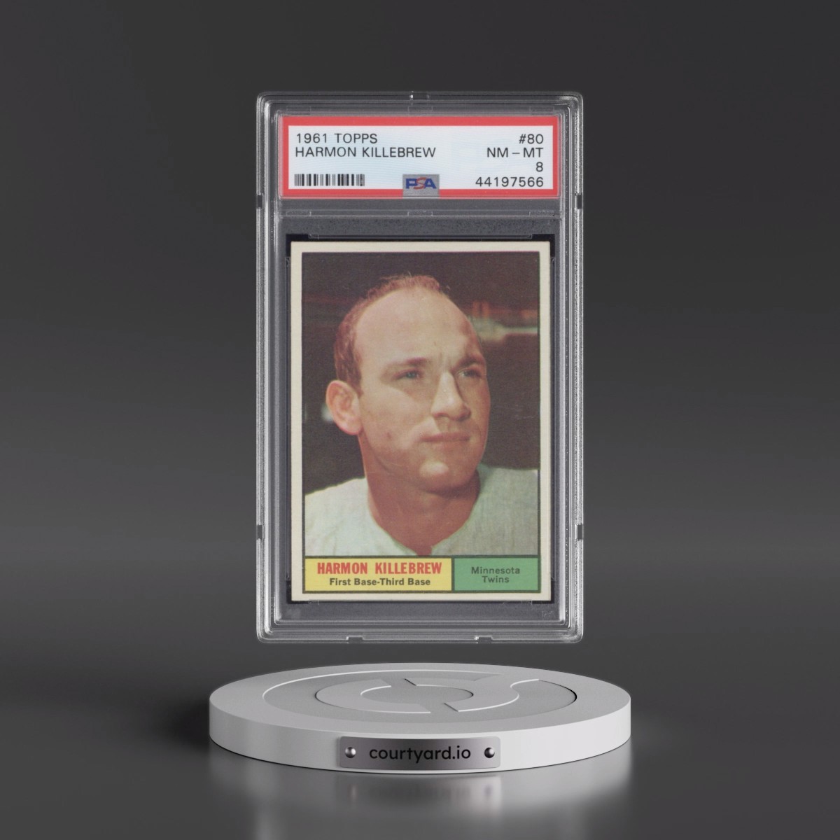 1961 Topps #80 Harmon Killebrew (PSA 8 NM-MT)