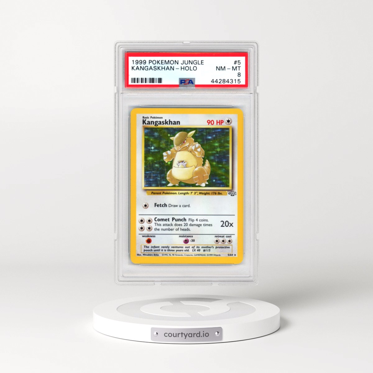 1999 Pokémon Jungle #5 Kangaskhan - Holo (PSA 8 NM-MT)