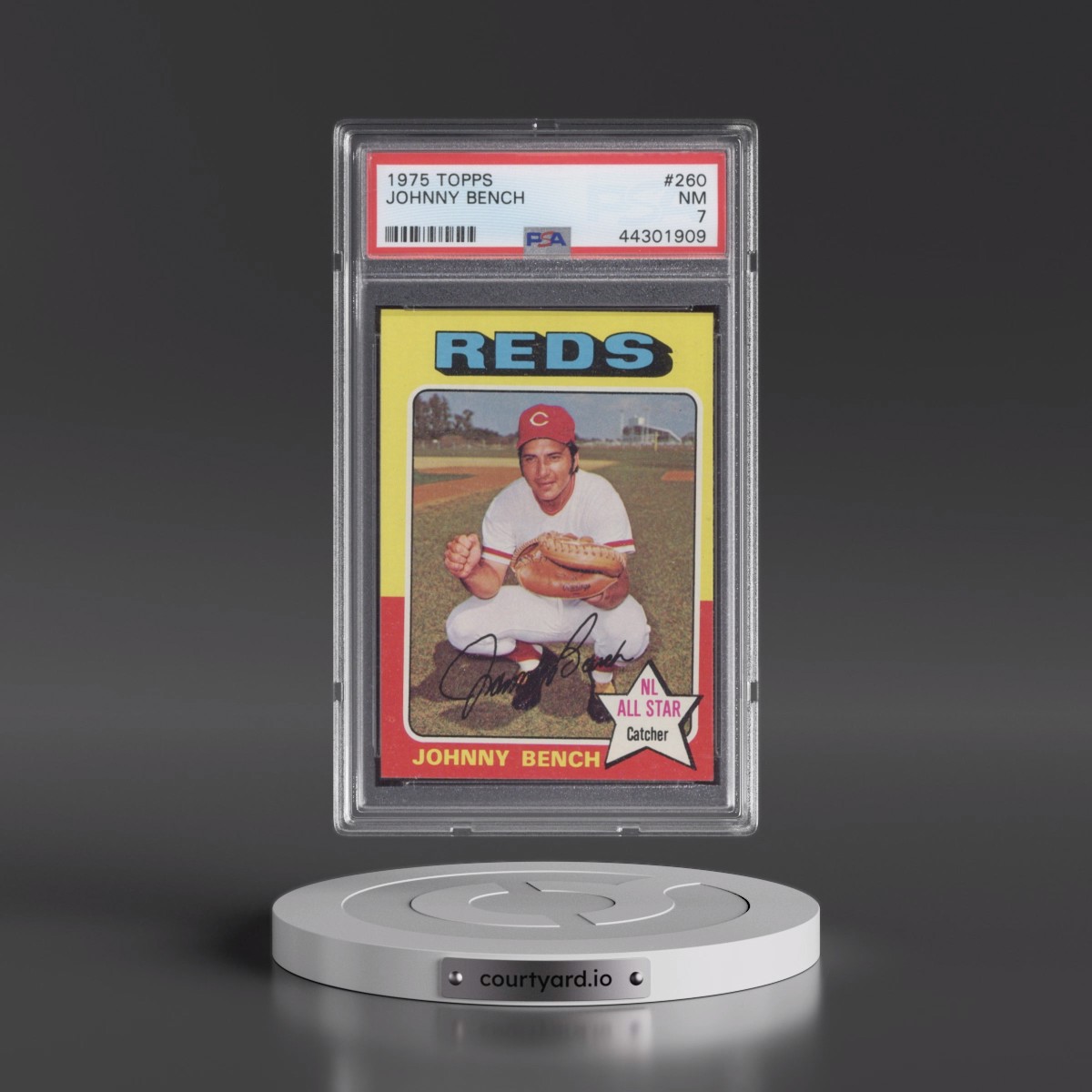 1975 Topps #260 Johnny Bench (PSA 7 NM)