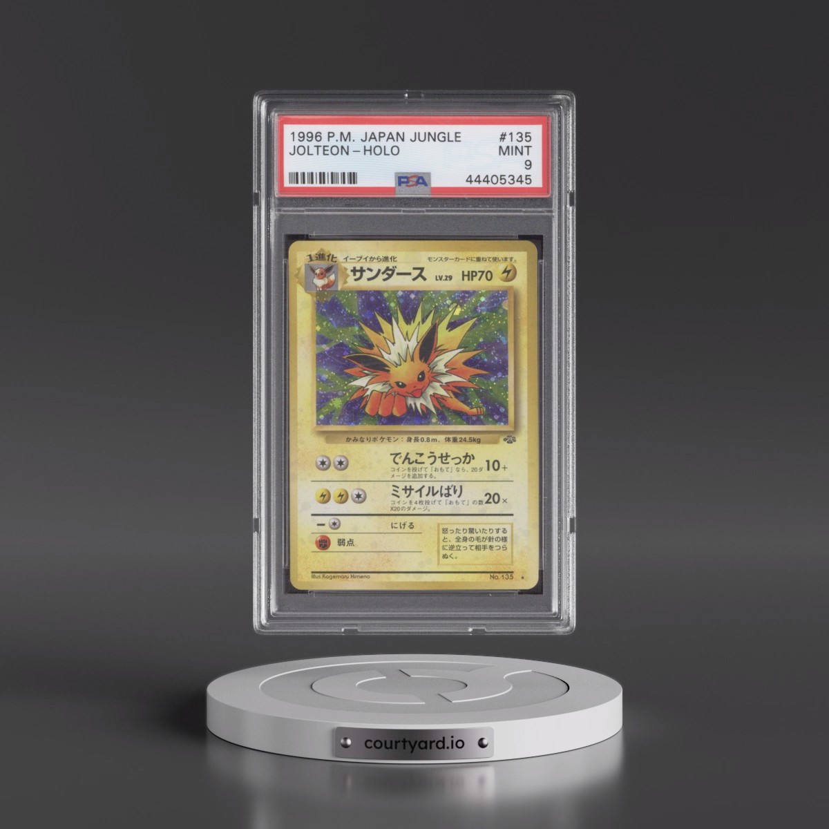 1997 Pokémon Jungle #135 Jolteon - Holo (PSA 9 MINT)