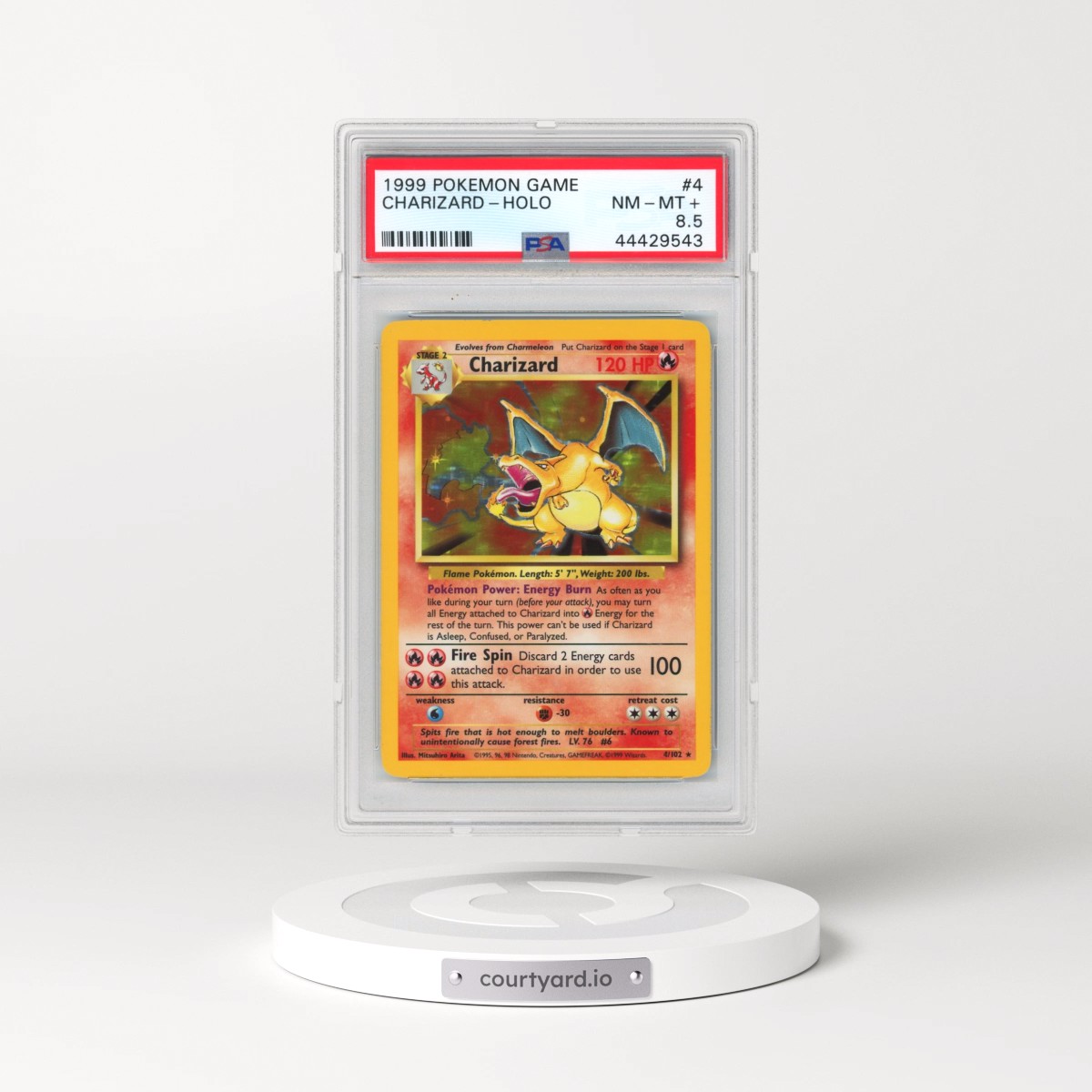 1999 Pokémon Game Charizard - Holo #4 PSA 8.5