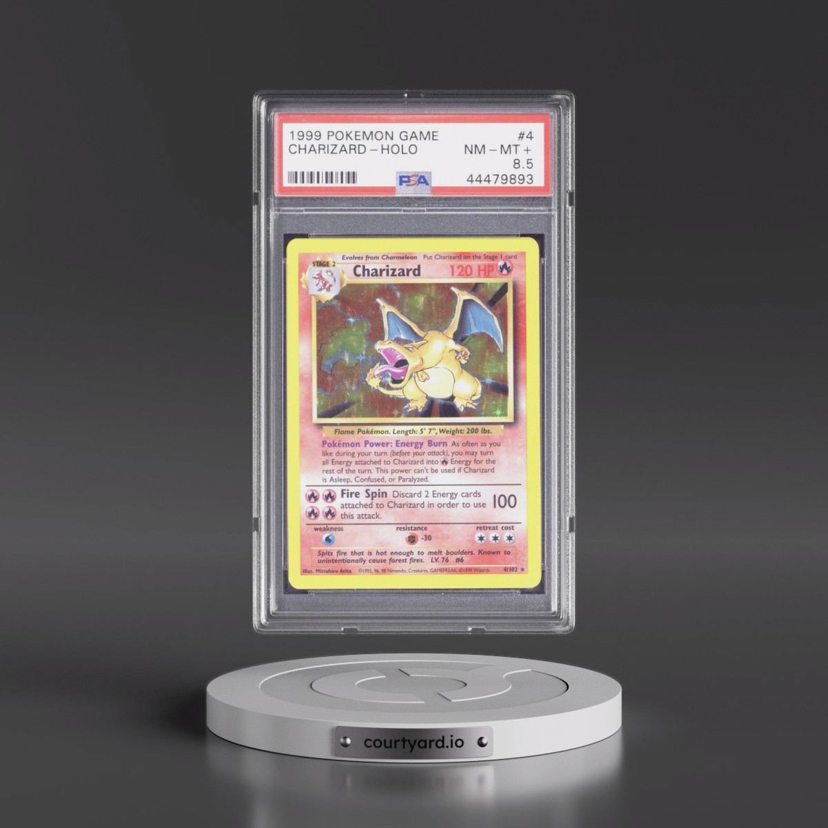 1999 Pokémon Game #4 Charizard - Holo (PSA 8.5 NM-MT+)