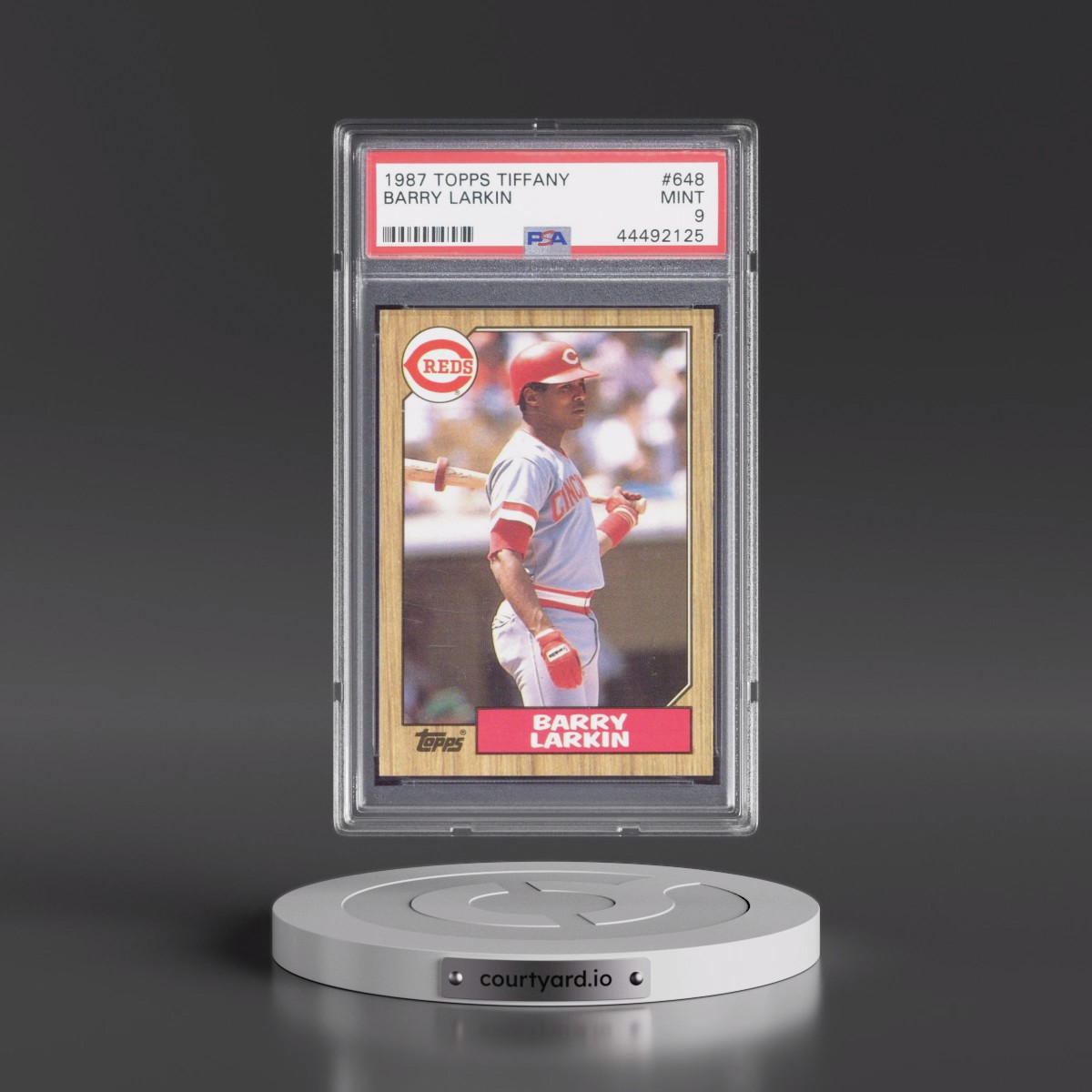 1987 Topps Tiffany #648 Barry Larkin (PSA 9 MINT)