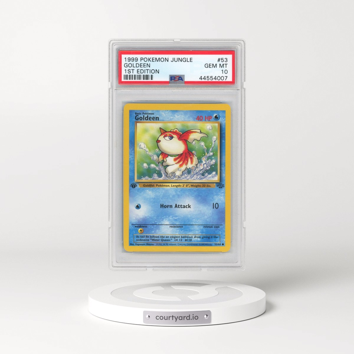 1999 Pokémon Jungle Goldeen - 1st Edition #53 PSA 10