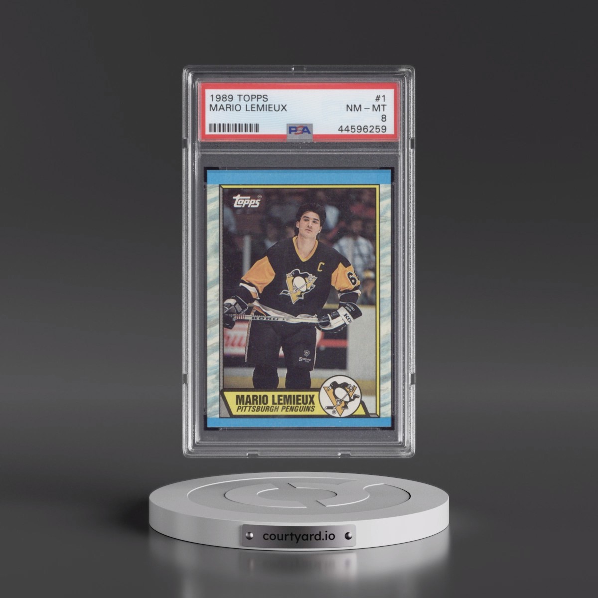 1989 Topps Mario Lemieux #1 PSA 8