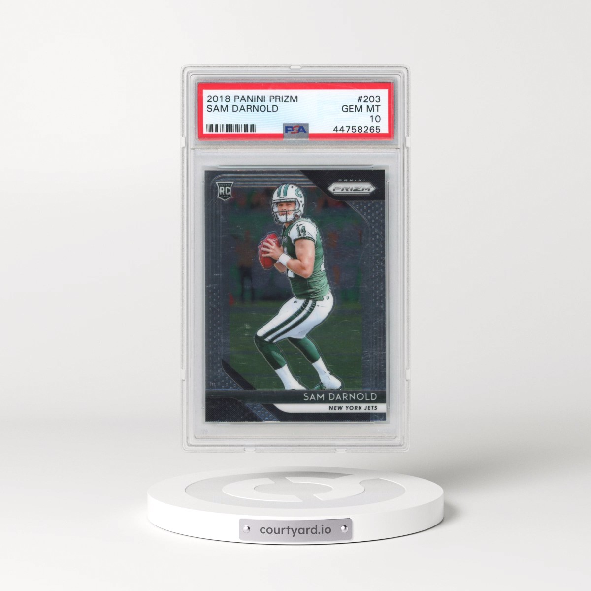 2018 Panini Prizm #203 Sam Darnold (PSA 10 GEM MINT)