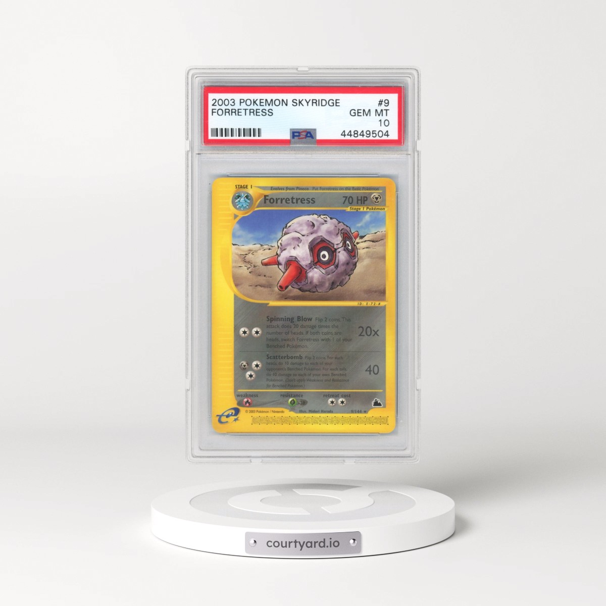2003 Pokémon Skyridge #9 Forretress (PSA 10 GEM MINT)