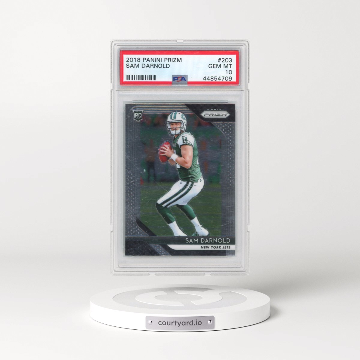 2018 Panini Prizm #203 Sam Darnold (PSA 10 GEM MINT)