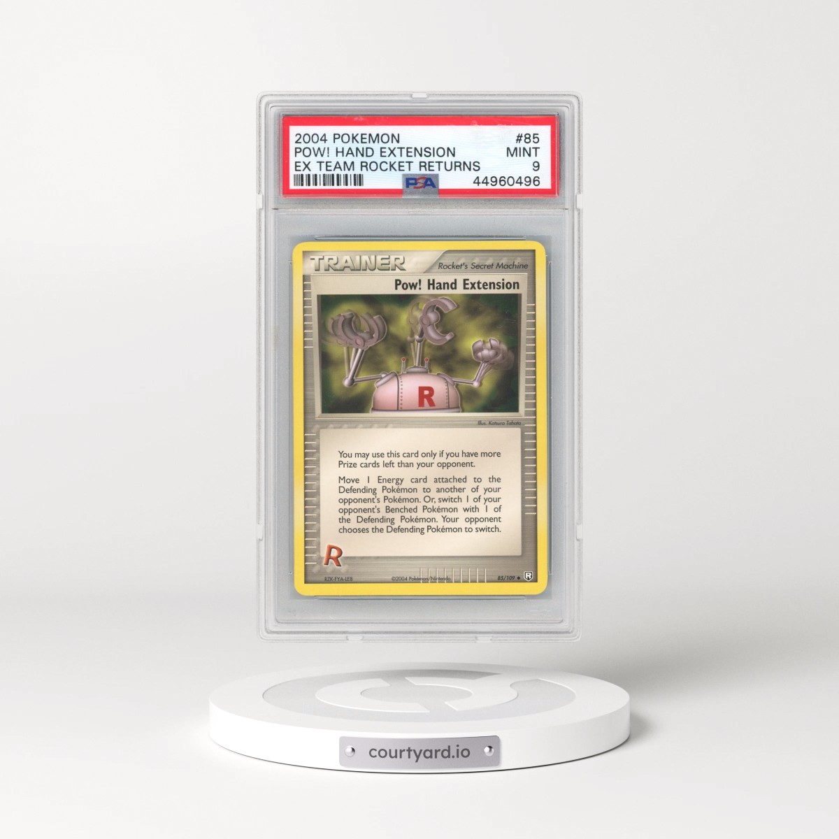 2004 Pokémon EX Team Rocket Returns #85 Pow! Hand Extension (PSA 9 MINT)