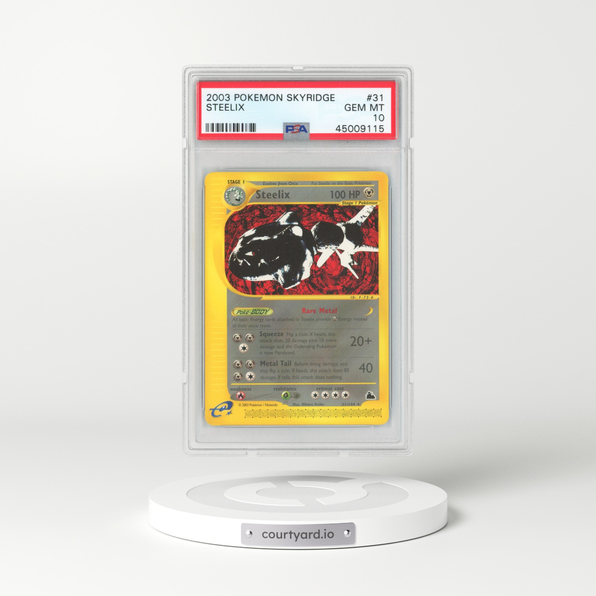 2003 Skyridge #31 Steelix (PSA 10 GEM MINT)