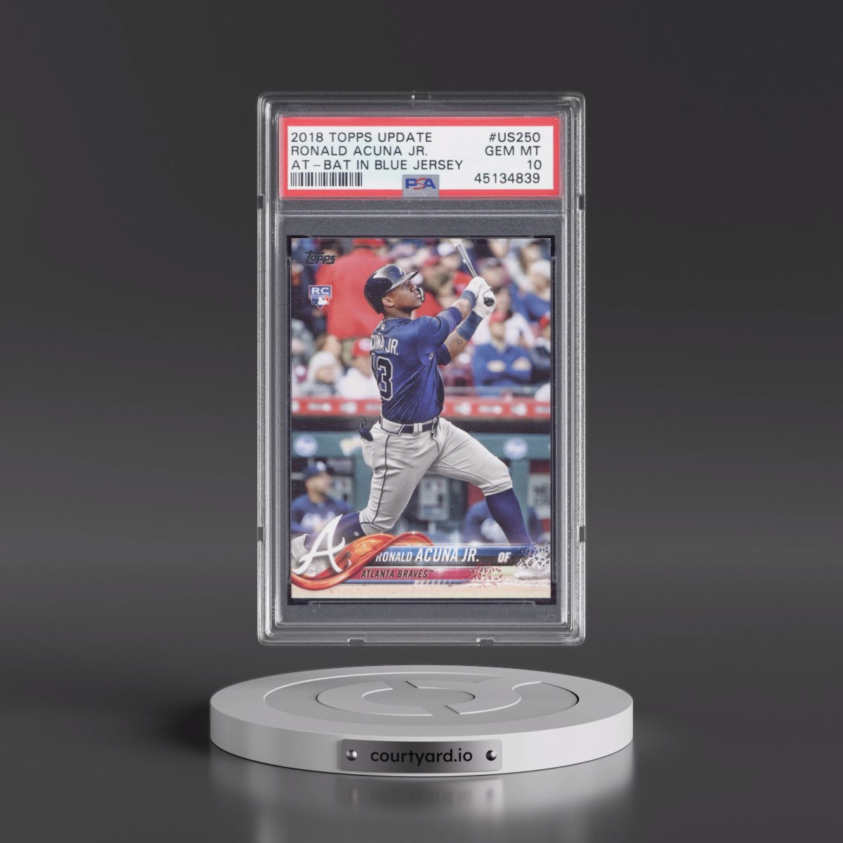 2018 Topps Update #US250 Ronald Acuna Jr. (PSA 10 GEM MINT)