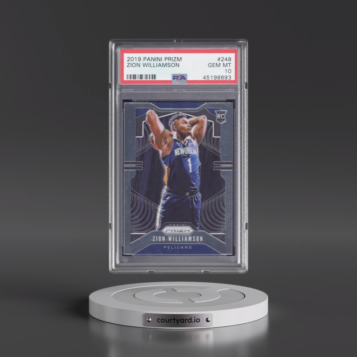 2019 Panini Prizm #248 Zion Williamson (PSA 10 GEM MINT)