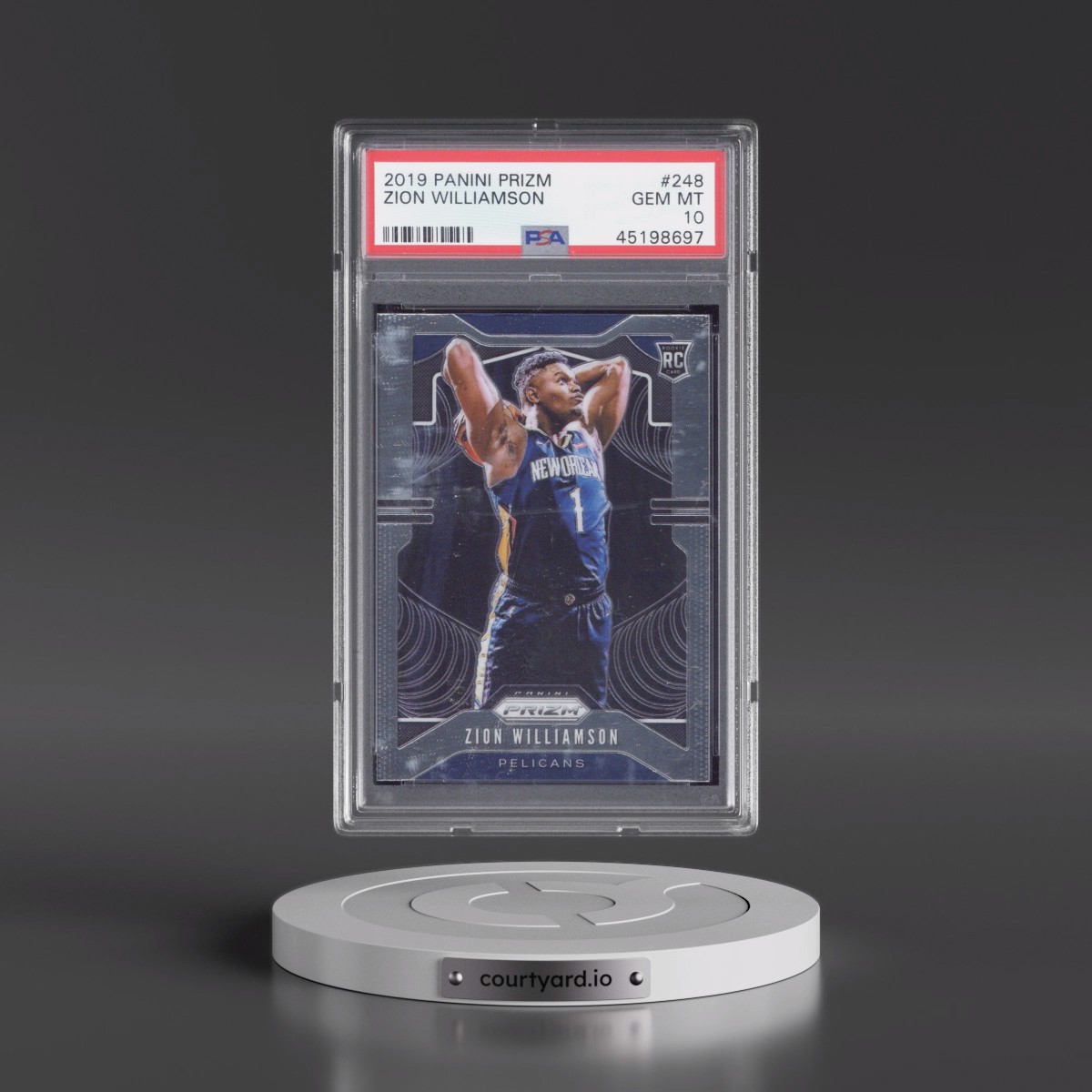 2019 Panini Prizm #248 Zion Williamson (PSA 10 GEM MINT)