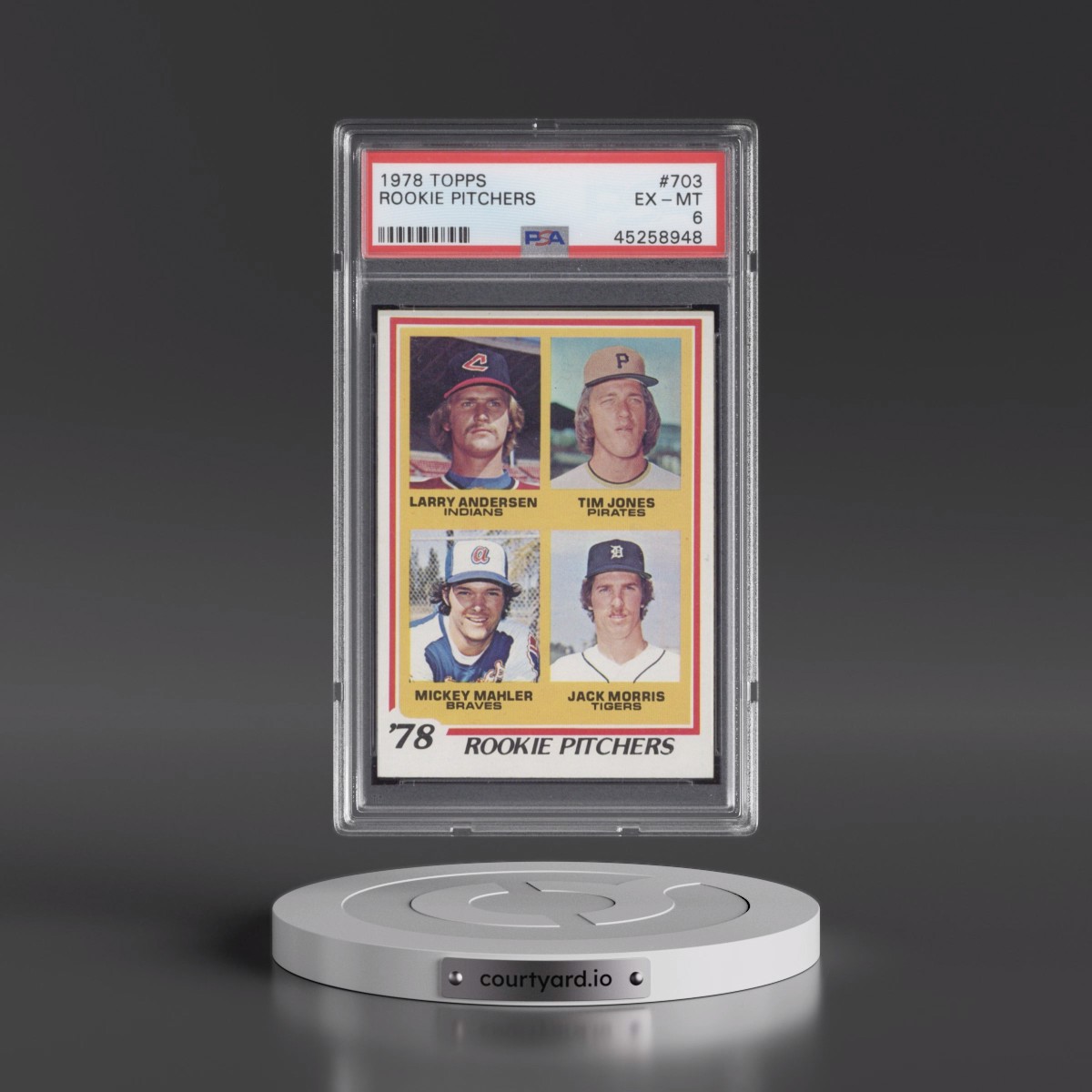 1978 Topps #703 Rookie Pitchers (PSA 6 EX-MT)